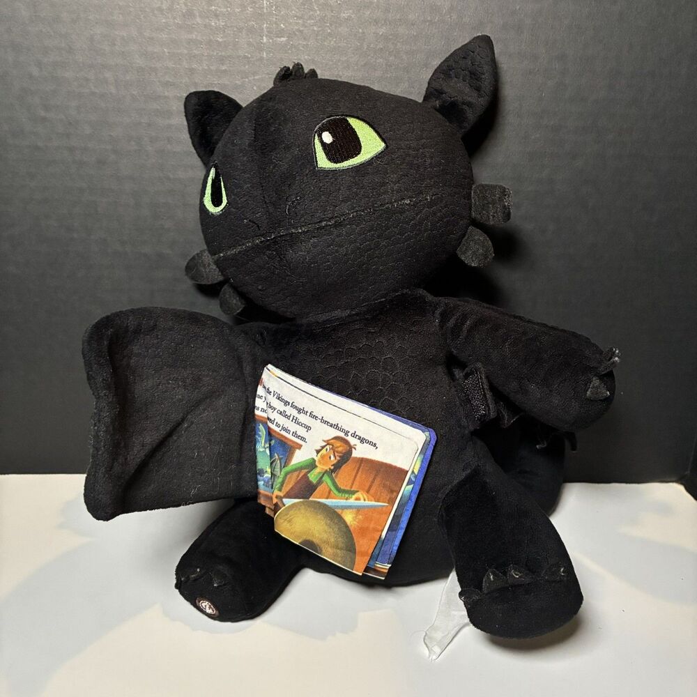How To Train Your Dragon Toothless Plush Black Night Fury 12” Stuffed Toy book